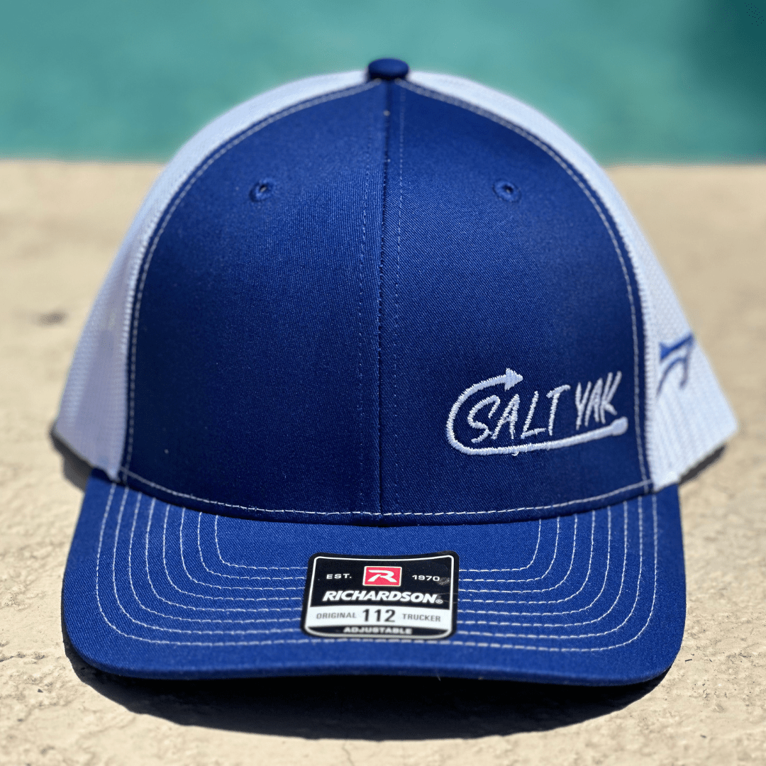 Blue & White Richardson 112 – Salt Yak Hat with Snook Side Stitch - salt - yak - fishing - charters
